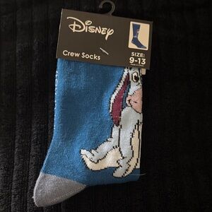 Disney  Eeyore Blue and Gray Casual Crew Socks